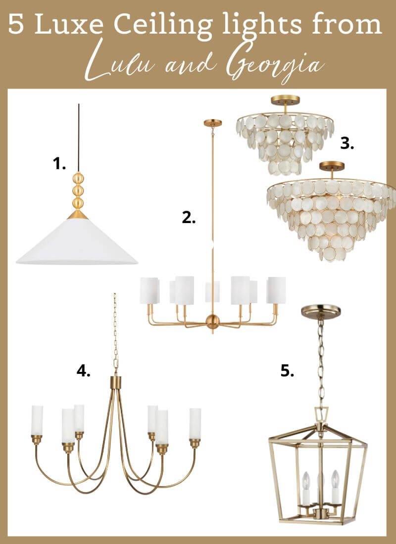 Five Stunning Luxe Ceiling Lights from Lulu and Georgia